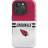 NFL Arizona Cardinals White Striped iPhone 16 Pro Impact Case